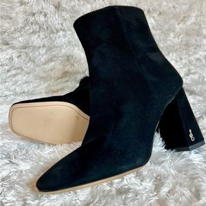 Sam Edelman Codie Ankle Bootie, Black Suede, Size 6